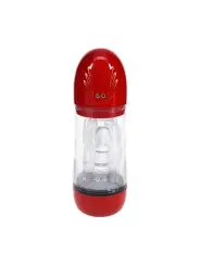 BOMBA DE MASTURBAÇÃO COM SUCÇÃO E VIBRAÇÃO SONICPULL MULTIMEDIA ENHANCED METALLIC RED PUMPED