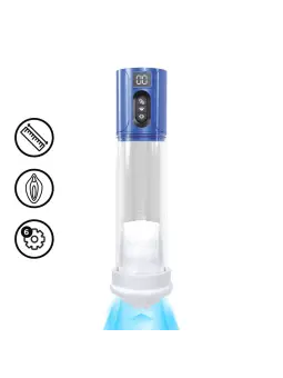 BOMBA MASTURBADORA COM SUCÇÃO MAXLIFT METALLIC BLUE PUMPED 