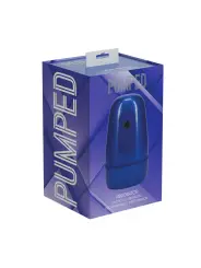 MASTURBADOR DE SUCÇÃO DE PRESSÃO NEGATIVA COM VIBRAÇÃO PULSAR METALLIC BLUE PUMPED