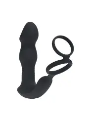 ESTIMULADOR DE PRÓSTATA VIBRATÓRIO COM IMPULSO COME-HITHER, ANEL PARA O PÉNIS E COMANDO REMOTO LEVELZ 