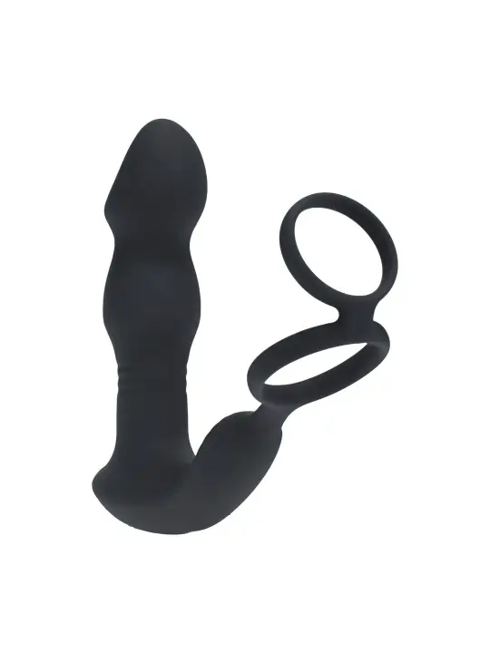 ESTIMULADOR DE PRÓSTATA VIBRATÓRIO COM IMPULSO COME-HITHER, ANEL PARA O PÉNIS E COMANDO REMOTO LEVELZ 