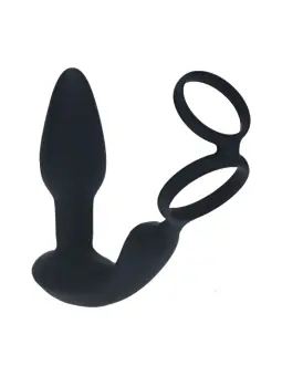 ESTIMULADOR DE PRÓSTATA VIBRATÓRIO COM ROTAÇÃO E ANEL PARA PÉNIS E TESTÍCULOS LEVELZ 