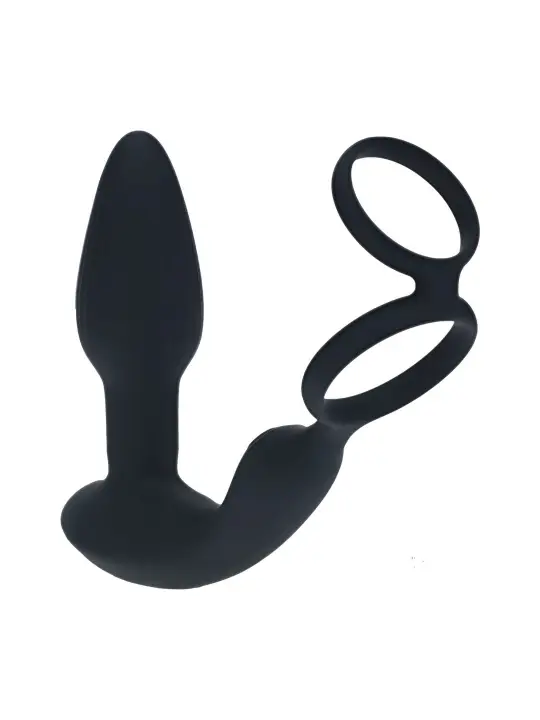 ESTIMULADOR DE PRÓSTATA VIBRATÓRIO COM ROTAÇÃO E ANEL PARA PÉNIS E TESTÍCULOS LEVELZ 