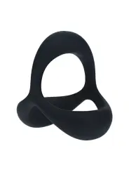 ANEL PARA O PÉNIS EM SILICONE TRI O ERGO PRETO LEVELZ 