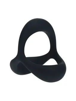 ANEL PARA O PÉNIS EM SILICONE TRI O ERGO PRETO LEVELZ 