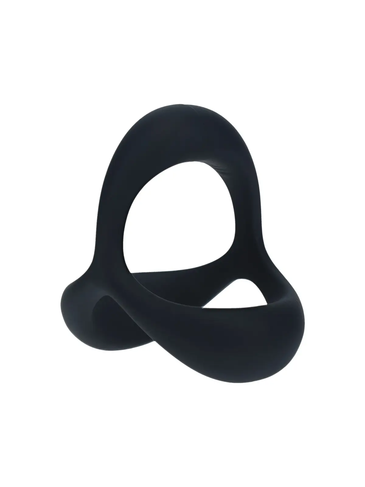 ANEL PARA O PÉNIS EM SILICONE TRI O ERGO PRETO LEVELZ 
