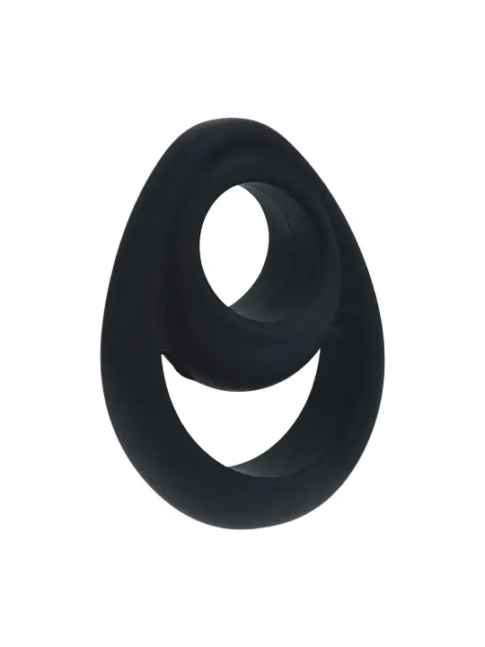 ANEL PARA O PÉNIS DUPLO EM SILICONE ERGO PRETO LEVELZ