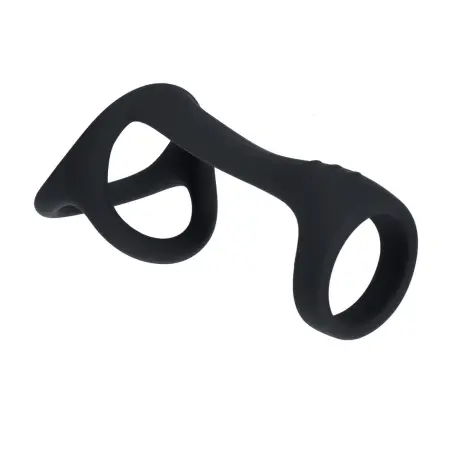 ANEL PARA O PÉNIS E TESTÍCULOS TRI O PRETO LEVELZ 