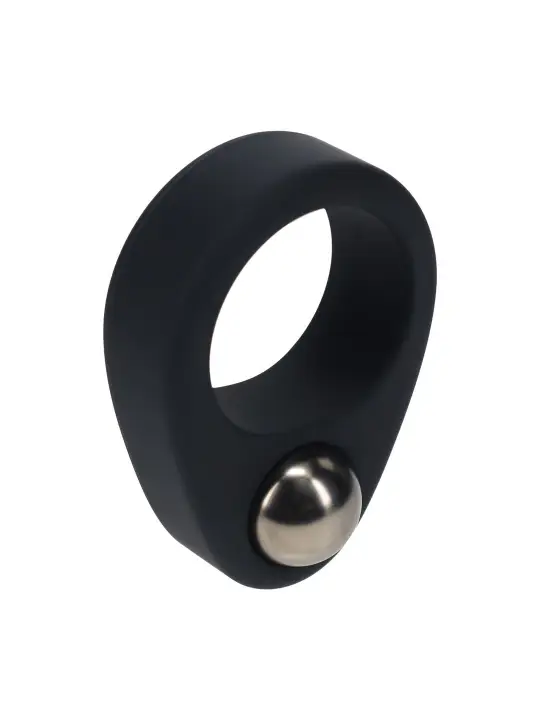 ANEL PARA O PÉNIS EM SILICONE LÍQUIDO COM PESO PRETO LEVELZ 