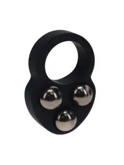 ANEL PARA O PÉNIS EM SILICONE LÍQUIDO COM PESO TRIPLO PRETO LEVELZ