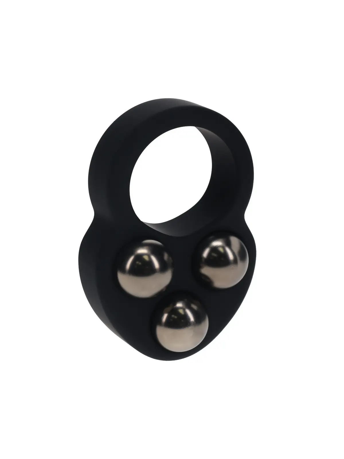 ANEL PARA O PÉNIS EM SILICONE LÍQUIDO COM PESO TRIPLO PRETO LEVELZ