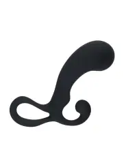 ESTIMULADOR DE PRÓSTATA  EM SILICONE COM BOLBO E ALÇA M PRETO LEVELZ 