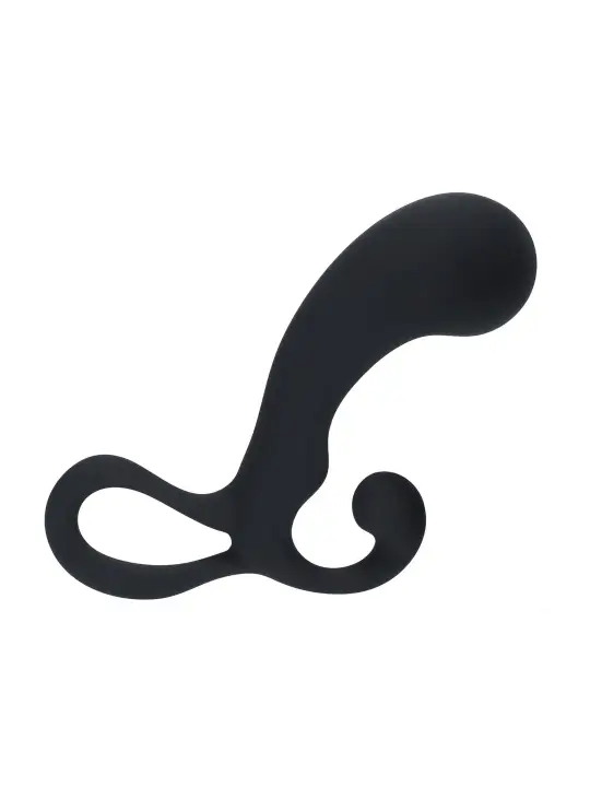 ESTIMULADOR DE PRÓSTATA  EM SILICONE COM BOLBO E ALÇA M PRETO LEVELZ 