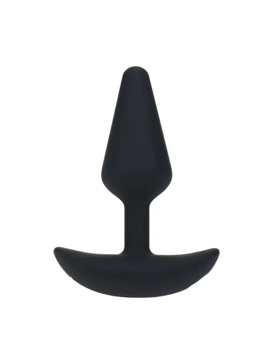 PLUG ANAL CLÁSSICO EM SILICONE COM VIBRAÇÃO S PRETO LEVELZ