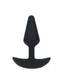 PLUG ANAL CLÁSSICO EM SILICONE COM VIBRAÇÃO S PRETO LEVELZ