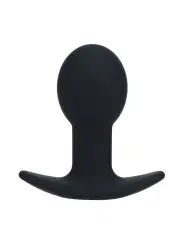 PLUG ANAL EM SILICONE COM VIBRAÇÃO SINGLE BULB PRETO LEVELZ