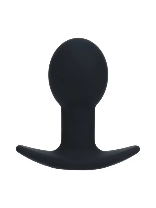 PLUG ANAL EM SILICONE COM VIBRAÇÃO SINGLE BULB PRETO LEVELZ