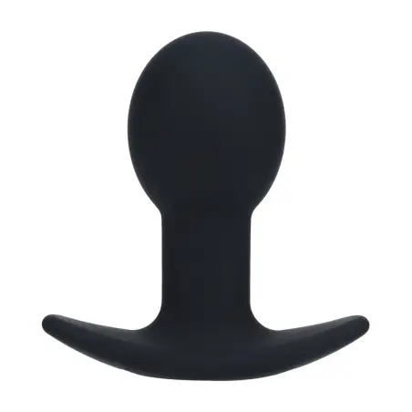PLUG ANAL EM SILICONE COM VIBRAÇÃO SINGLE BULB PRETO LEVELZ