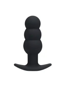 PLUG ANAL EM SILICONE COM VIBRAÇÃO TRI BULB PRETO LEVELZ
