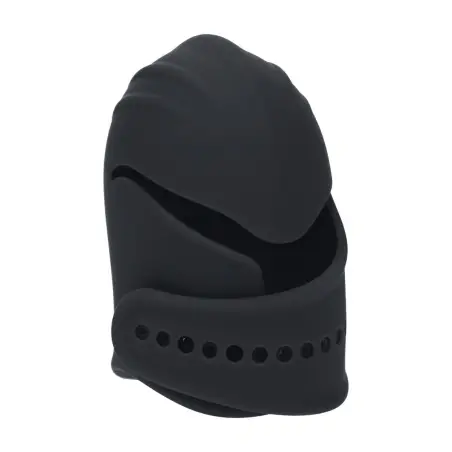 ESTIMULADOR DE GLANDE AJUSTÁVEL EM SILICONE COM VIBRAÇÃO PRETO LEVELZ 