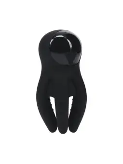 ESTIMULADOR DE GLANDE DIGITAL COM VIBRAÇÃO E TENTÁCULOS PRETO LEVELZ 