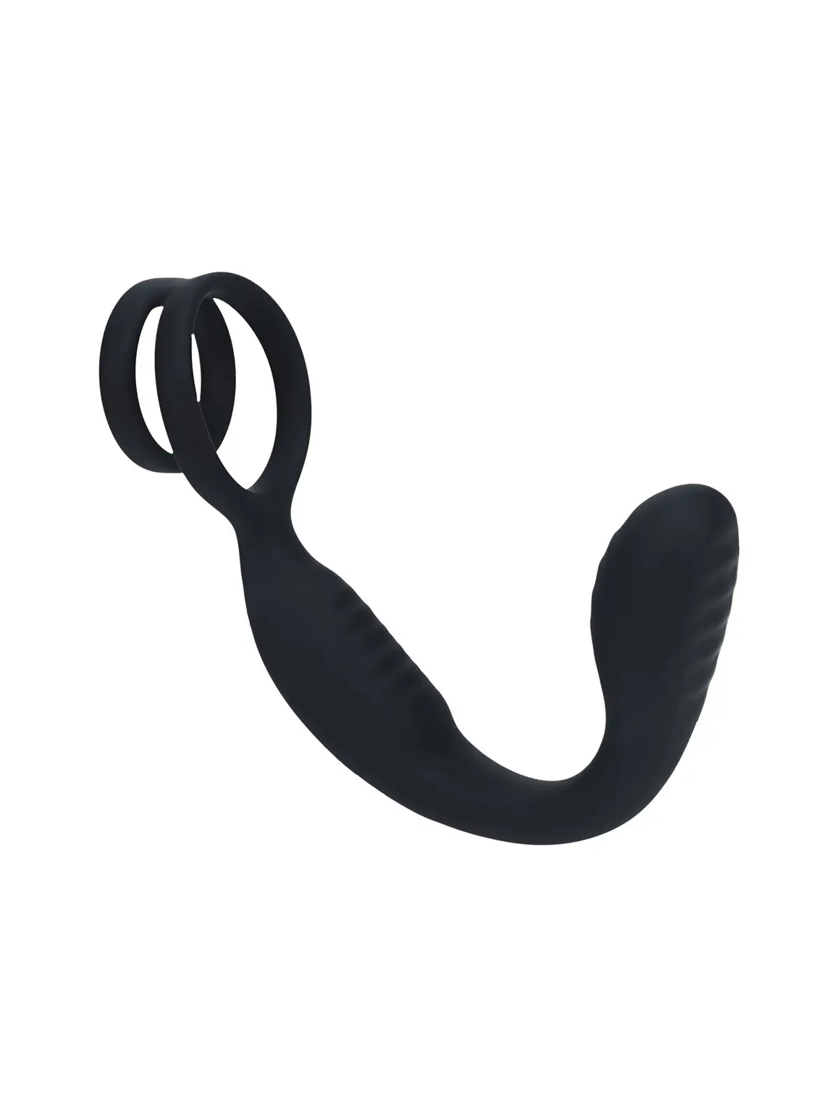 ESTIMULADOR DE PRÓSTATA COM VIBRAÇÃO E ANEL PARA O PÉNIS E TESTÍCULOS PRETO LEVELZ 