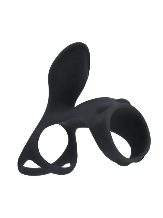 ANEL PARA O PÉNIS E TESTÍCULOS COM VIBRAÇÃO E ABA LEVELZ 