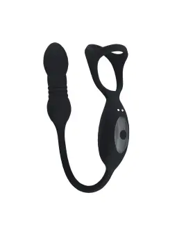 ANEL PARA O PÉNIS VIBRATÓRIO COM IMPULSO E ESTIMULADOR PRETO LEVELZ