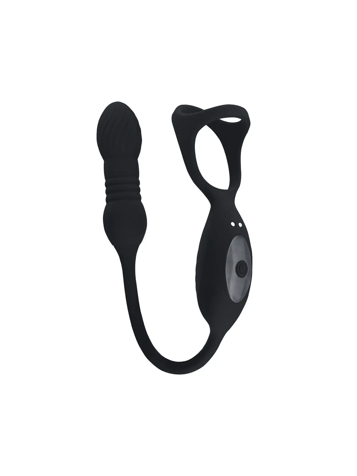 ANEL PARA O PÉNIS VIBRATÓRIO COM IMPULSO E ESTIMULADOR PRETO LEVELZ