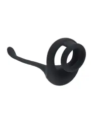 ANEL PARA O PÉNIS TRI O DE SILICONE COM COMANDO E ESTIMULADOR LEVELZ 