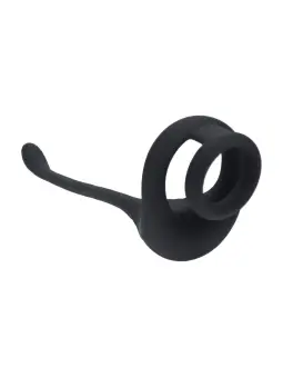 ANEL PARA O PÉNIS TRI O DE SILICONE COM COMANDO E ESTIMULADOR LEVELZ 