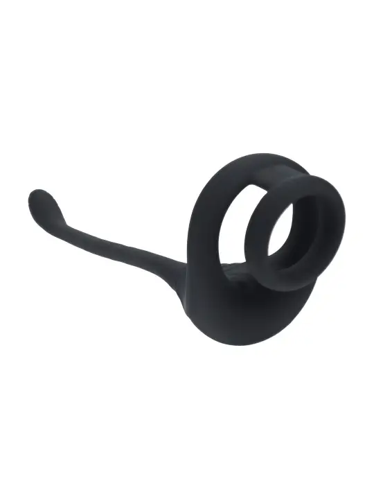 ANEL PARA O PÉNIS TRI O DE SILICONE COM COMANDO E ESTIMULADOR LEVELZ 