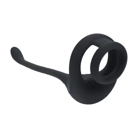 ANEL PARA O PÉNIS TRI O DE SILICONE COM COMANDO E ESTIMULADOR LEVELZ 