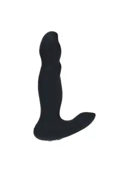 ESTIMULADOR DE PRÓSTATA EM SILICONE COM VIBRAÇÃO E IMPULSO PRETO LEVELZ