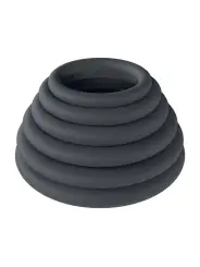 CONJUNTO DE 6 ANÉIS CLÁSSICOS PRETO LEVELZ