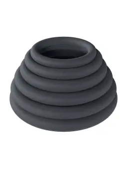 CONJUNTO DE 6 ANÉIS CLÁSSICOS PRETO LEVELZ