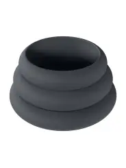 CONJUNTO DE 3 ANÉIS EM SILICONE PARA O PÉNIS WIDE O S/M/L PRETO LEVELZ