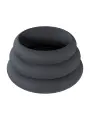 CONJUNTO DE 3 ANÉIS EM SILICONE PARA O PÉNIS WIDE O L/XL/XXL PRETO LEVELZ