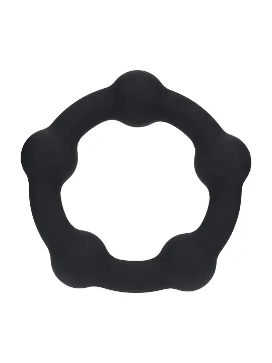ANEL PARA O PÉNIS COM PÉROLAS M 35MM PRETO LEVELZ