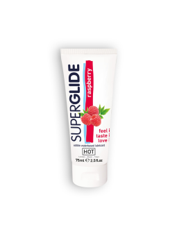 LUBRIFICANTE COMESTÍVEL HOT™ SUPERGLIDE FRAMBOESA 75ML
