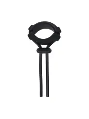 ANEL PARA O PÉNIS EM SILICONE AJUSTÁVEL E DESMONTÁVEL 5MM PRETO LEVELZ