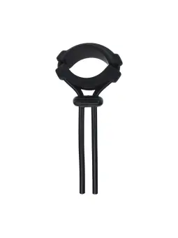 ANEL PARA O PÉNIS EM SILICONE AJUSTÁVEL E DESMONTÁVEL 5MM PRETO LEVELZ