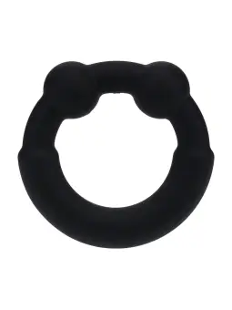 ANEL PARA O PÉNIS DE METAL E SILICONE PRETO LEVELZ