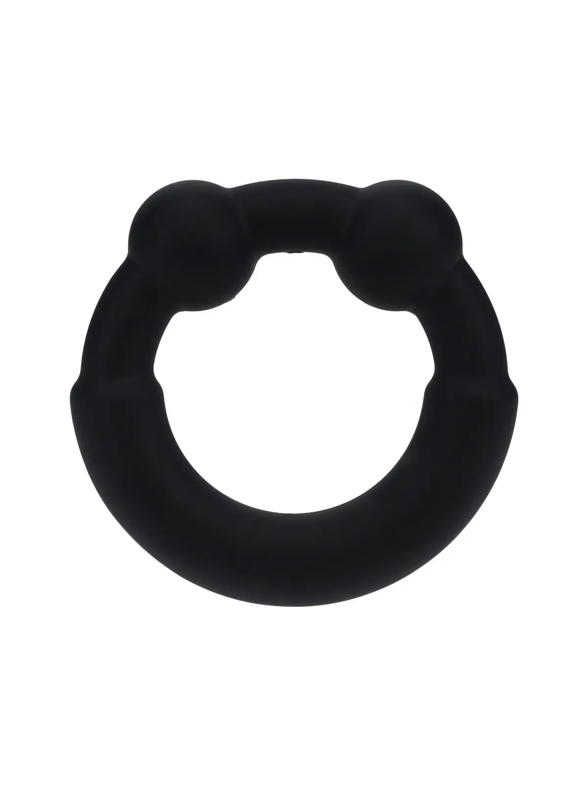 ANEL PARA O PÉNIS DE METAL E SILICONE PRETO LEVELZ