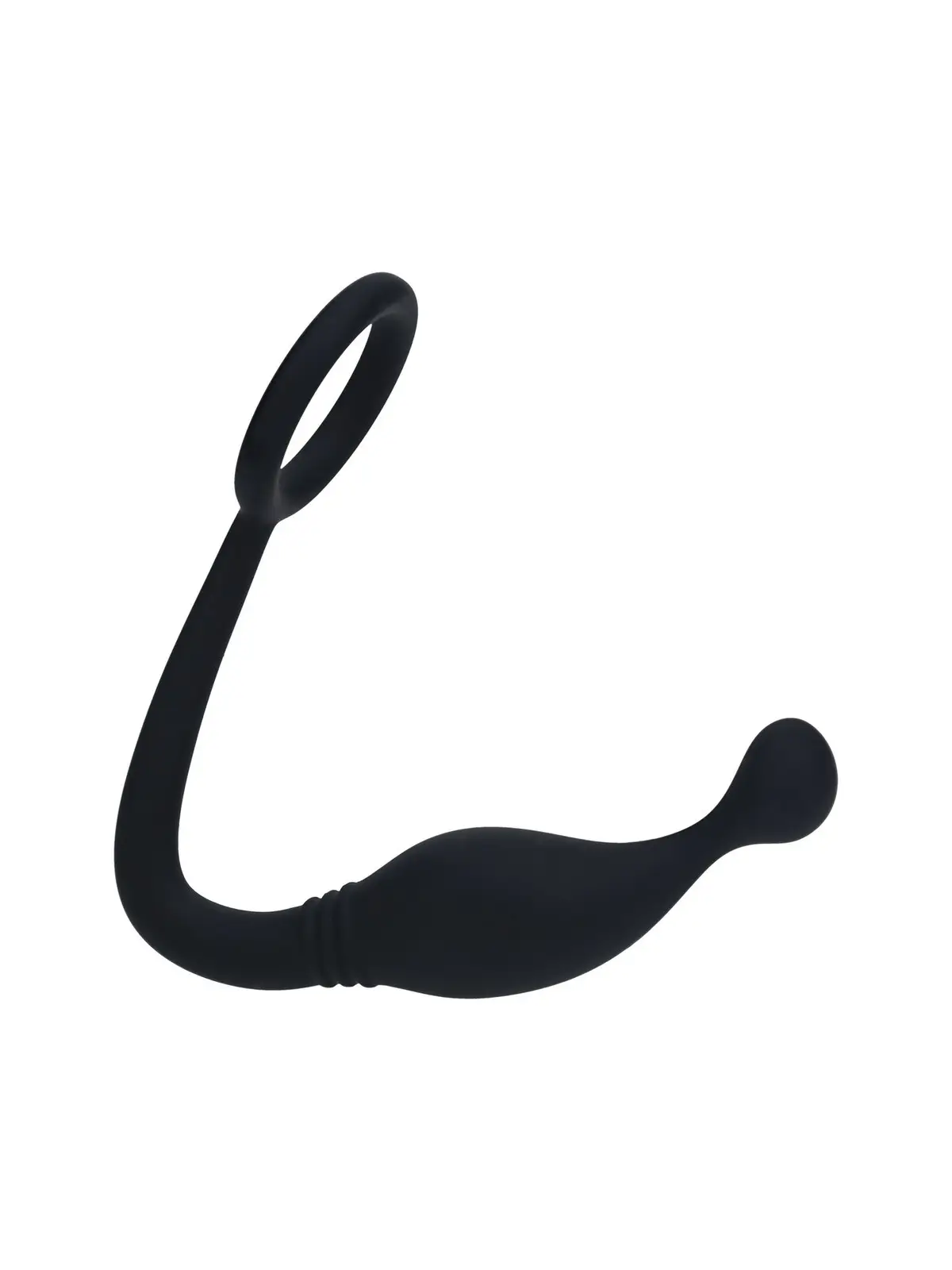 ESTIMULADOR DE PRÓSTATA COM ANEL DE SILICONE M PRETO LEVELZ