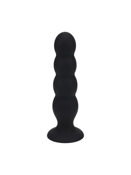 PLUG ANAL DE SILICONE LÍQUIDO QUAD RATTLE XL PRETO LEVELZ