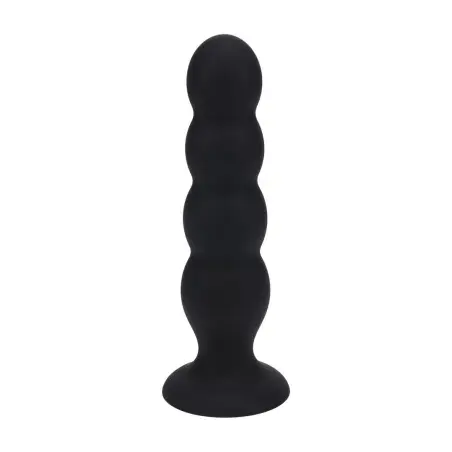 PLUG ANAL DE SILICONE LÍQUIDO QUAD RATTLE XL PRETO LEVELZ