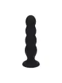 PLUG ANAL DE SILICONE LÍQUIDO QUAD RATTLE XL PRETO LEVELZ