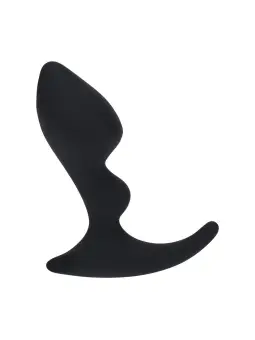 ESTIMULADOR DE PRÓSTATA DE SILICONE COM DUPLA ONDULAÇÃO PRETO LEVELZ