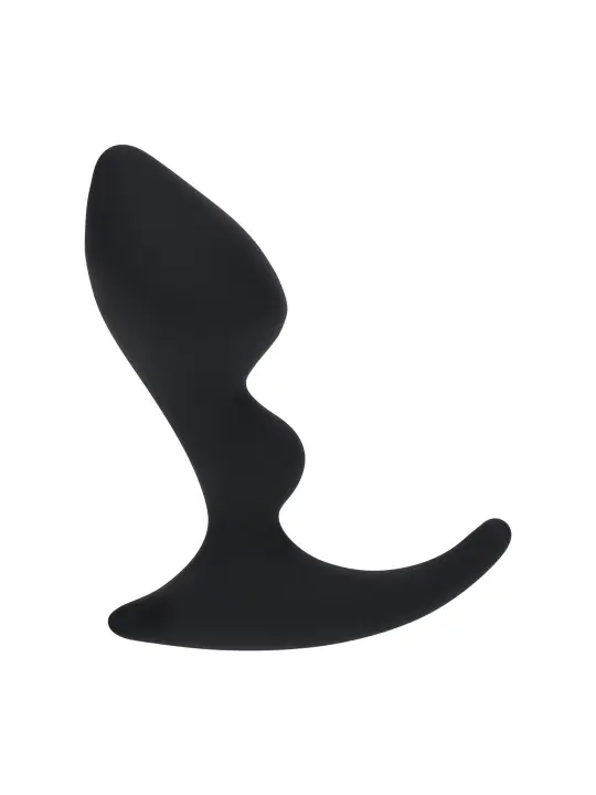 ESTIMULADOR DE PRÓSTATA DE SILICONE COM DUPLA ONDULAÇÃO PRETO LEVELZ